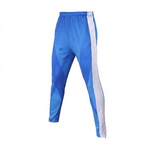 Conjunto Deportivo de Hombre al por Mayor Personalizado con Estampado Geométrico Azul, Tejido Deportivo de Secado Rápido para Otoño, Chaqueta con Cremallera y Cuello Alto y Pantalones - Product Image 5