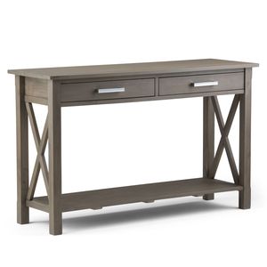 Kitchener Farmhouse <b>Grey</b> <b>Console</b> Sofa <b>Table</b> Elegant Country Style <b>Console</b> <b>Tables</b> - Product Image 1
