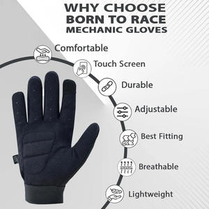JNM Men Heavy Duty Safety Work <b>Gloves</b> All Purpose Mechanic Utility <b>Gloves</b> with <b>Touch</b> <b>Screen</b> Compatibility - Product Image 4