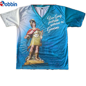 Camiseta Personalizada con Logotipo Sublimado, Cuello Redondo, Manga Corta, Teñida, de Spandex/Poliéster Antiencogimiento para Hombre, Venta Caliente - Product Image 3