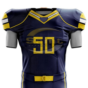 Uniforme de football américain de qualité supérieure, tenue d'équipe professionnelle, uniforme de football américain à manches courtes - Product Image 3