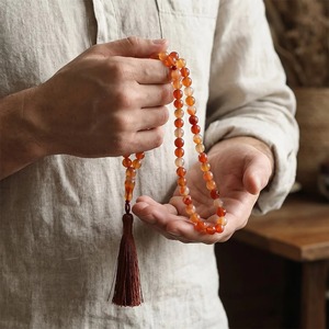 Perles de prière en résine pour usage spirituel, cadeau islamique, perles de prière faites à la main en résine, perles de prière bouddhistes rondes circulaires, artisanat religieux en résine - Product Image 4