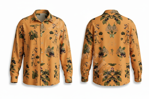 เสื้อเชิ้ตแขนยาวพิมพ์ลายดอกไม้สำหรับผู้ชาย ขายส่งเสื้อผ้าฤดูร้อน รับพิมพ์ลายตามสั่ง เสื้อลำลองสำหรับงานปาร์ตี้ชายหาด - Product Image 5