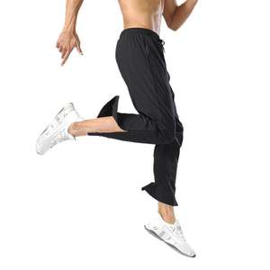 Men's <b>Summer</b> Sports Casual <b>Pants</b> Garment Dyed Straight Mid Rise Joggers Loose Breathable Quick Drying Casual Polyester/Cotton - Product Image 4
