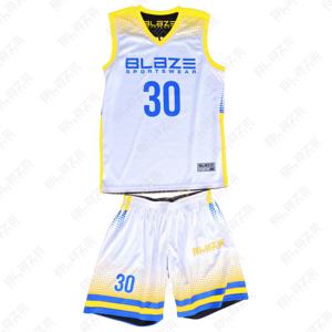 Blaze Fight Wear Uniforme de basket-ball personnalisable pour adultes unisexe Short d'été de haute qualité Jersey respirant ensembles grande taille - Product Image 3