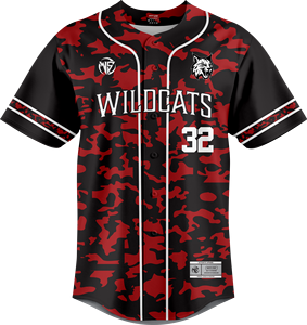 Maillot de baseball/softball personnalisé imprimé par sublimation, motif camouflage pur, respirant et confortable, pour homme, à manches courtes, vierge et personnalisable - Product Image 1