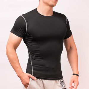 <b>Customized</b> <b>Design</b> Logo Solid <b>Compression</b> Gym T-<b>Shirt</b> for Men Wholesale Breathable Quick Dry Lightweight Best Selling OEM Size - Product Image 6