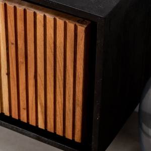 Mueble para TV Vandana Novara Sierra de Dos Puertas con Cuatro Cajones, Consola de Entretenimiento Moderna de Madera Maciza - Product Image 3