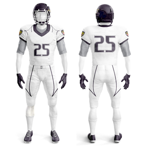 Premium Quality American Football Uniform Customizable Team Logo Jersey And Pants Moisture Control Gear For Matches - Product Image 5