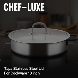 Coperchio in acciaio inossidabile Chef-Luxe Tapa per pentole da 10 pollici - Product Image 4