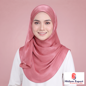 Pañuelo Hijab Liso Zimmy Choo de Alta Calidad, Impresión Personalizada, Sensación de Seda, Suave, Envoltura para la Cabeza, Fabricante Textil OEM ODM Personalizado - Product Image 1