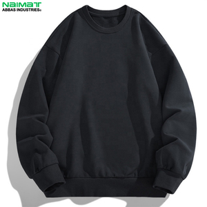 Sweat-shirt à col rond pour homme, coupe décontractée, vêtement de détente, couche extérieure, en mélange de coton confortable et doux, pull en polaire - Product Image 2
