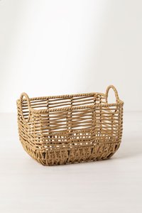 Panier de rangement en papier durable, panier rectangulaire tissé à la main avec couvercles, décoration naturelle pour la maison, vente en gros B2B, MOQ en vrac - Product Image 2