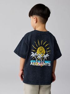 Camisetas Holgadas de Estilo Urbano Hip Hop, 240g, 100% Fibra de Bambú Ecológica, Estampadas con Serigrafía, Teñidas en Color Liso, Personalizadas para Niños - Product Image 3