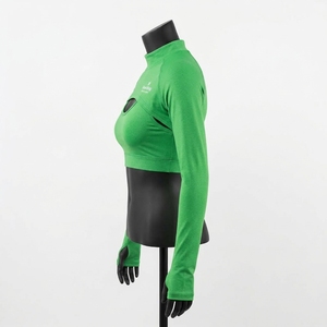 Bolero elegante de manga larga para mujer, estilo cubrebretón, con frente abierto y corte recortado. - Product Image 3