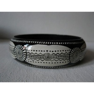 Rustic Ethnic Handcrafted <b>Indian</b> Wood <b>Bangle</b> Bracelets-RR ENTERPRISES Model RR202520477 - Product Image 3