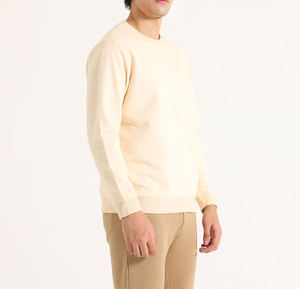 Sweat-shirts unisexes en molleton de coton vierge en gros, personnalisables avec logo imprimé, coupe oversize, col rond, pour hommes - Product Image 5