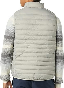 Custom OEM LOW MOQ Fitted Biker Puffer Vest Jackets Hooded Breathable Eco-Friendly <b>Canvas</b> Waterproof Winter Sleeveless Custom - Product Image 5