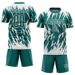Meilleur prix pour uniforme de football personnalisé pour hommes, respirant, 100% polyester, imprimé par sublimation, nom et numéros de l'équipe, ensemble d'uniformes de football - Product Image 3
