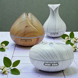 The Genesis of Nature" -The "Blossom" Bloom | Elegant Petal Vase <b>Humidifier</b>-White wood grain - Product Image 4