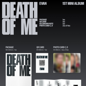 EVAN DEATH OF ME (VERSION WEVERSE) Album QR CARD - Product Image 2