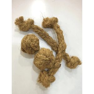 Juguete para Perros de Cuerda de Cáscara de Coco Natural, Pelota Interactiva para Masticar, Accesorio para Mascotas - Product Image 4