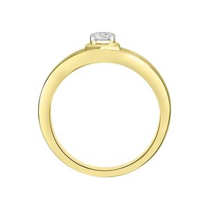 แหวนผู้ชายหรูหราทรงกลมประดับเพชรเลี้ยงในห้องปฏิบัติการ ทองคำขาว 14K ลายริบบิ้น - Product Image 3