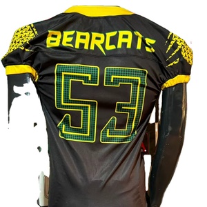 Maillot de football américain brodé de grande taille pantalon respirant et extensible à sublimation Pakistan Made Real photos Factory Custom - Product Image 1