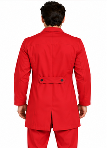 Blouse de laboratoire unisexe blanche à manches longues, uniforme de médecin respirant en polycoton, tenue de travail médicale pour hôpital, personnel de laboratoire de chimie - Product Image 4