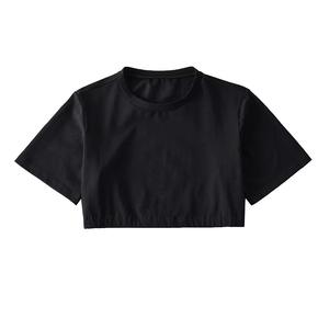 Crop Top Fashion Slim <b>Fit</b> Cotton <b>Cropped</b> <b>T</b> <b>Shirt</b> Private Label Manufacturer Women's Oversized Crop <b>Shirts</b> - Product Image 6