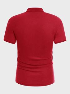 Polo de sport pour homme respirant à séchage rapide, manches courtes, col classique, personnalisable avec logo, pour entraînement de golf et uniforme d'équipe - Product Image 5