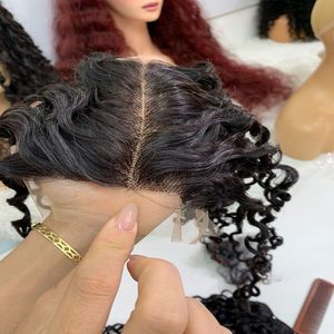 Noir Cheveux Humains HD Dentelle Perruques Pixie curl Style Frontal Dentelle Perruque pour Noir Vente Chaude 100 Vietnam cheveux humains Femmes - Product Image 1