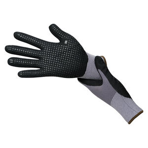 Gants de travail de sécurité personnalisés OEM avec doublure respirante en polyester et revêtement lisse en nitrile pour la construction et l'industrie - Product Image 3