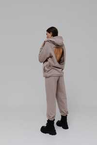 New Regular Fit Tracksuit Soft Cotton Blend <b>Cropped</b> Jogger Set Custom Design OEM ODM Private Label Wholesale Sportswear - Product Image 3