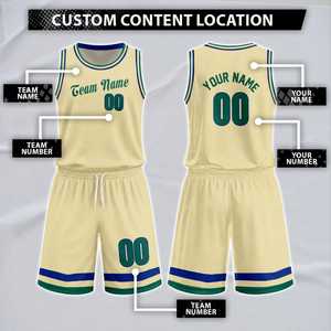 Uniforme de Baloncesto Personalizado Verde Cazador-Royal Retro con Nombre y Número Personalizados, Uniforme de Equipo para la Parte Delantera, 100% Poliéster - Product Image 2
