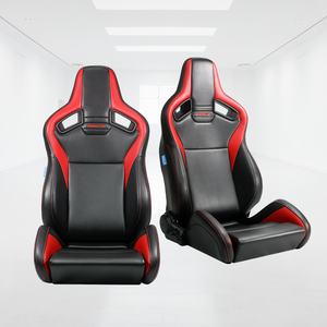 High End Speedster PU Leather Gaming Seat Reclining Racing Chair With <b>Footrest</b> Headrest Cushion For PC Gaming Room Setup - Product Image 5