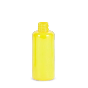 Bottle Lotion Body Cream Hair Oil Cleanser 120ml 4oz PET <b>Plastic</b> Yellow Squeeze Screw Custom Screen Printed Cosmetic Packaging - Product Image 4
