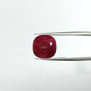 พลอยทับทิมพม่าแท้ทรงสี่เหลี่ยมขนาด 7.45 กะรัต RBHO-15 - Product Image 1