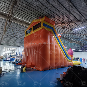 Scivolo Gonfiabile Acquatico a Doppia Corsia a Tema Gelato con Piscina <span class=keywords><strong>per</strong></span> Bambini - Product Image 4