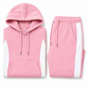 Survêtement unisexe de haute qualité avec logo personnalisé, 320 g/m², en molleton technique surdimensionné, ensemble jogging et sweat-shirt pour homme - Product Image 6