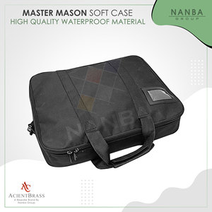 Masonic <b>Apron</b> Carrying Case-Lightweight Soft <b>Black</b> Polyester Handbag-Christmas Cordura Fabrics - Product Image 6