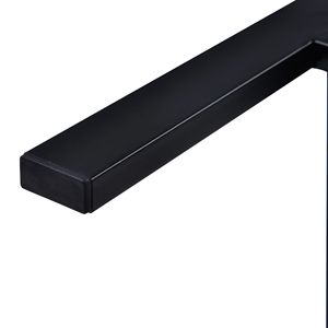 TOPMAX Brown Counter Height <b>Dining</b> Room Set Extra Long <b>Table</b> with 3 <b>Stools</b> and Side <b>Table</b> with Footrest for Pub Kitchen Use - Product Image 3