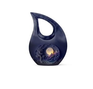 Urna Funeraria de Metal Negro en Forma de Lágrima Pequeña para Cenizas de Adultos, Hombres y Mujeres, Venta al por Mayor - Product Image 3