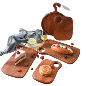 Planche à découper réversible en noyer noir et ébène 100 % naturel et biologique, design unique 2023, faible MOQ, vente en gros pour charcuterie - Product Image 6