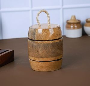 Handmade High End Quality Wooden <b>Container</b> Affordable Price Storage <b>Box</b> for Spices Dry Fruits and Kitchen Use By M/S SHAAD HANDI - Product Image 2