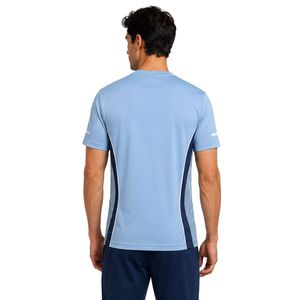 Camiseta Deportiva de Alto Rendimiento para Hombre, Azul Cielo y Azul Marino, Secado Rápido, para Gimnasio, Running, Entrenamiento, Personalizada, Ropa Deportiva OEM - Product Image 2