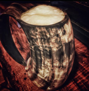 Meilleures arrivées Tasse en corne de buffle naturelle de qualité supérieure Tasse en corne à boire Viking de qualité supérieure polie sans fuite alimentaire - Product Image 3
