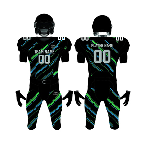 Nueva Llegada, Uniformes de Fútbol Americano Personalizados en Color, Conjunto Transpirable de Pantalones Cortos 100% Poliéster, Nombre del Equipo Personalizado, Unisex para Adultos - Product Image 3