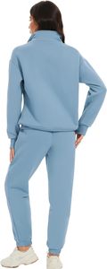 Ensemble de vêtements de sport de style survêtement pour la remise en forme au quotidien, adapté à l'exercice, à la marche et à un usage décontracté - Product Image 2