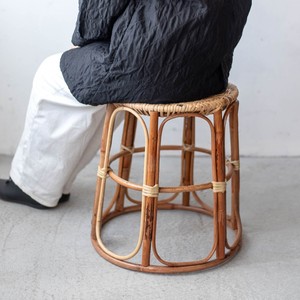 Dark brown rattan <b>stool</b> chair premium natural material <b>ottoman</b> poufs handcrafted pouf <b>stools</b> - Product Image 3